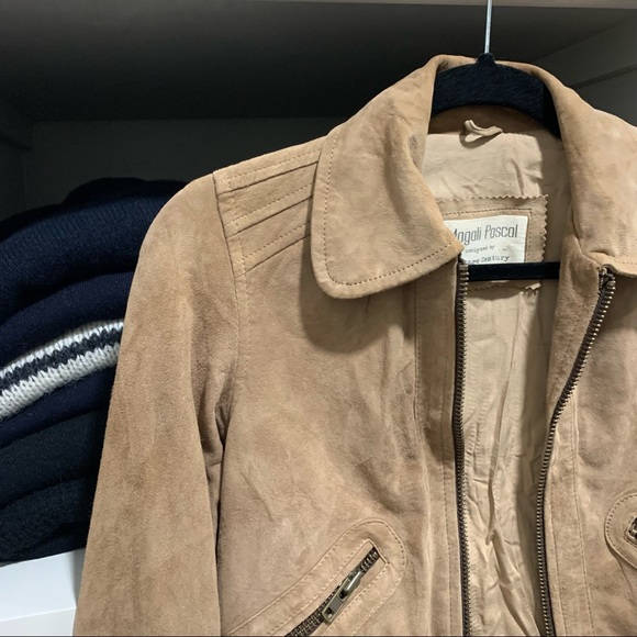 Magali Pascal By Vintage Century Light Brown Suede Jacket - Picture 2 of 6